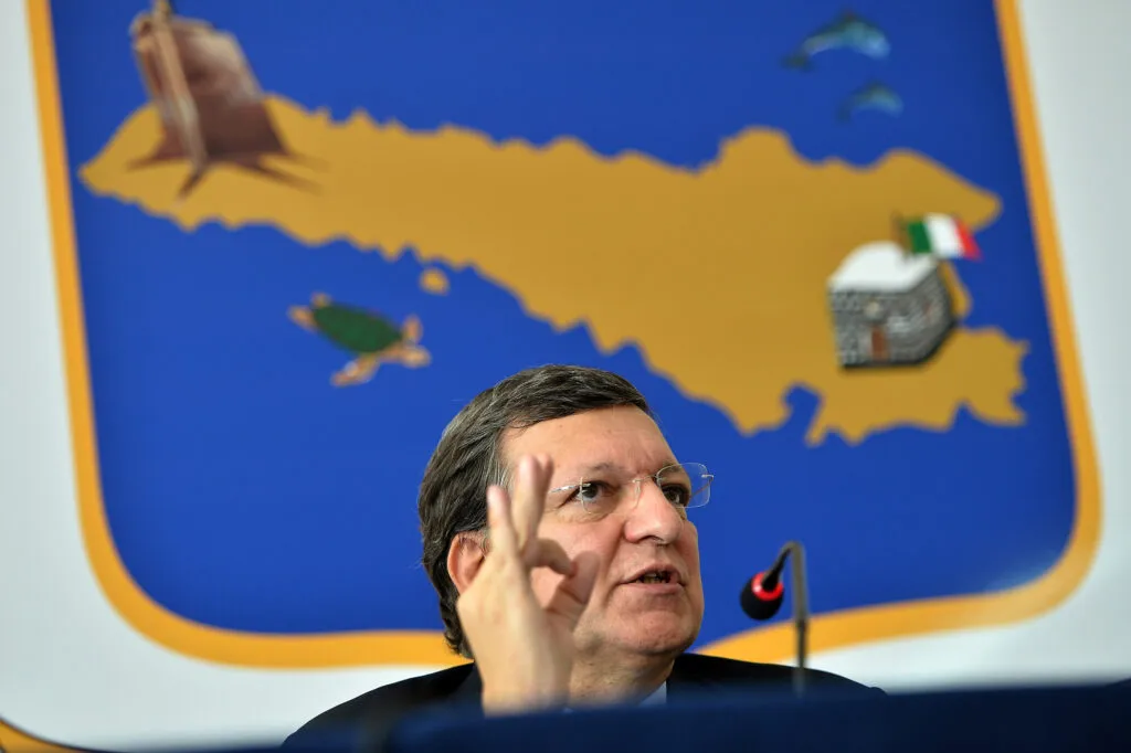 José Manuel Barroso at Lampedusa, Oct. 9, 2013