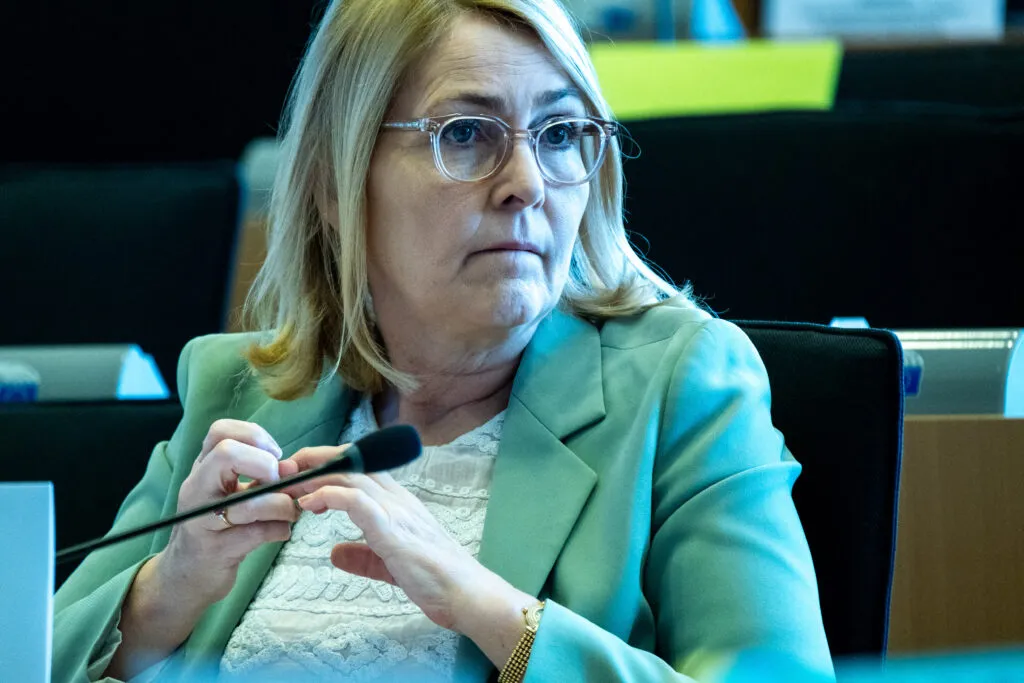 MEP Christel Schaldemose speaks on AI risks