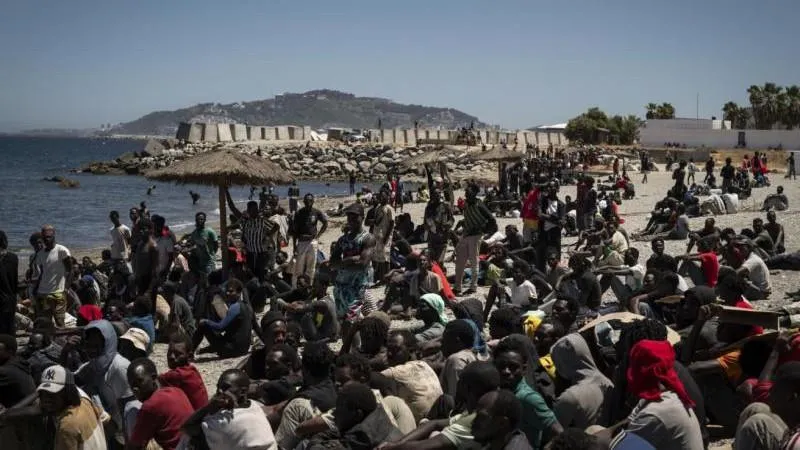 Spain's Interior Ministry Says at Least 72,000 Migrants Reached Ceuta